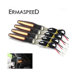 Universal LED Motorcycle Turn Signal Light 12v IP68 Waterproof Amber Flasher Indicator Blinker Rear Lights Lamp Accessories