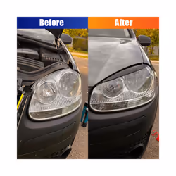 For VW GOLF 5 MK5 Volkswagen Golf5 2005-2007 Car Headlights Eyebrow Eyelids Cover Carbon Fiber Sticker Decorative Accessories - Gloss Black