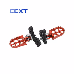 Electric Motorcycle CNC Foot Pegs Rests Pedals Footpegs Bracket For Surron Sur-Ron Light Bee X & Light Bee S Universal Parts - Gold