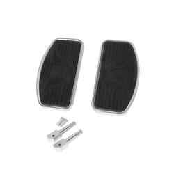 Motorcycle Front Rear Wide Foot Rider Driver Foot Rest Floorboards For Honda Shadow For Yamaha Dragstar For KAWASAKI Vulcan - black