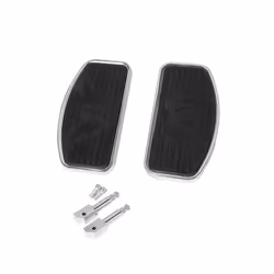 Motorcycle Front Rear Wide Foot Rider Driver Foot Rest Floorboards For Honda Shadow For Yamaha Dragstar For KAWASAKI Vulcan - black