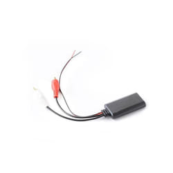 Universal Car RCA USB Adapter Wireless Bluetooth Receiver Home Media AUX Bluetooth Audio Device For BMW Pioneer - black