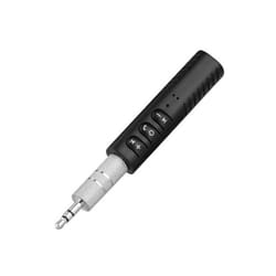 Bluetooth 5.0 Wireless audio Receiver Adapter 3.5mm Jack For Car Music Audio Aux Headphone Reciever Handsfree - Black