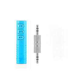 Bluetooth 5.0 Wireless audio Receiver Adapter 3.5mm Jack For Car Music Audio Aux Headphone Reciever Handsfree - Blue