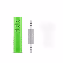 Bluetooth 5.0 Wireless audio Receiver Adapter 3.5mm Jack For Car Music Audio Aux Headphone Reciever Handsfree - Green