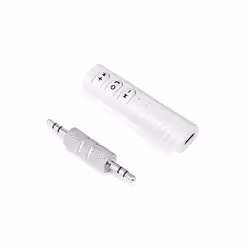Bluetooth 5.0 Wireless audio Receiver Adapter 3.5mm Jack For Car Music Audio Aux Headphone Reciever Handsfree - WHITE
