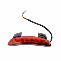 Fender Edge Red LED Motorcycle Accessories Cafe Racer Motorcycle Lights Rear Brake Tail light for XL 883 1200 - Red Cover