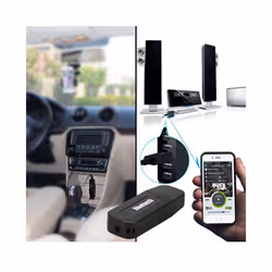 USB Bluetooth Receiver Speaker Connector Music Audio Wireless Adapter for 3.5mm AUX Jack for USB Dongle Car Android Mobile - WHITE