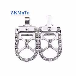 Golden MX Offroad Foot Pegs Motorcycle Wide Fat Footrests Bobber Chopper For Harley Dyna Fatboy Wide Glide Sportster Iron - S ...