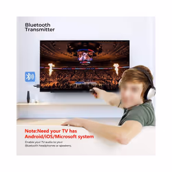 Wireless Audio Transmitter Receiver 3 In 1 Adapter With 3.5mm Cable For Car TV Headset Speaker Aux Bluetooth Compatible