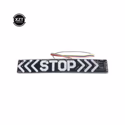 1pc LED Motorcycle Light Flash STOP Moto Indicator Lamp Brake Turn Signal Driving Flowing water Taillight 12V Warning Day