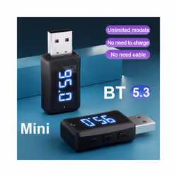 FM02 Car Bluetooth 5.3 Charger FM Transmitter Mini USB FM Transmitter Receiver Auto Wireless Audio Adapter For Car FM Radio - FM01