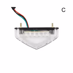 Universal 12V Motorcycle Tail Rear Light Lamp Taillight Motor Brake Stop Lights License Plate Light Moto Equipments Parts - T ...