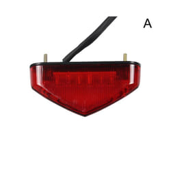 Universal 12V Motorcycle Tail Rear Light Lamp Taillight Motor Brake Stop Lights License Plate Light Moto Equipments Parts - Red