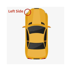 Left/Right Front Headlamp Lens Cover For Mitsubishi PAJERO V87 V93 V97 2007-2018 Transparent Lampshade Clear Headlight Cover - Left Side