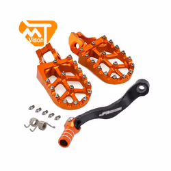 Footpeg Gear Shift Lever Set Motorcycle CNC Aluminum Footpeg Shifter For KTM SX SXF XC XCW EXC For Husqvarna TE TC FC FE - set