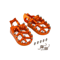 Footpeg Gear Shift Lever Set Motorcycle CNC Aluminum Footpeg Shifter For KTM SX SXF XC XCW EXC For Husqvarna TE TC FC FE - orange footpegs