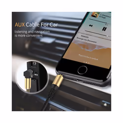 3.5mm Jack Audio Cable AUX Speaker Cable Car Headphone Male to Male Adapter,1.5M Retractable Suitable For Xiaomi Samsun - About 150cm, Car Audio Cable