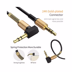 3.5mm Jack Audio Cable AUX Speaker Cable Car Headphone Male to Male Adapter,1.5M Retractable Suitable For Xiaomi Samsun - About 150cm, Car Audio Cable