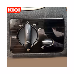 Car Headlight Switch Adjustment Knob Panel Cover Trim for Ford Focus 2 MK2 2005 - 2011 Stainless Steel Accessories - 1 Hole B ...
