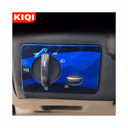 Car Headlight Switch Adjustment Knob Panel Cover Trim for Ford Focus 2 MK2 2005 - 2011 Stainless Steel Accessories - 1 Hole Black