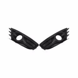1 Pair Front Bumper Fog Light Grille Black Fog Lamp Cover Trim Replacement for Citroen C4 2004 2005 2006 2007 2008