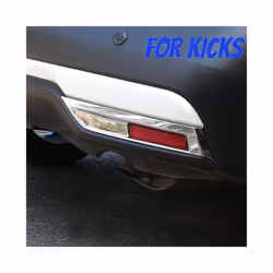 ABS Chrome Rear Fog Lights Cover for Nissan Kicks 2016 - 2021 Back Fog Lamps Decoration Covers Trim Stickers