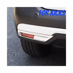 ABS Chrome Rear Fog Lights Cover for Nissan Kicks 2016 - 2021 Back Fog Lamps Decoration Covers Trim Stickers