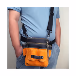 Leather Tool Pouch Heavy Duty Multiple Storage Pockets Electrician Tool Belt for Electrician Woodworking Carpenter Adults