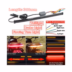 30cm Motorcycle Sequential Switchback Flowing LED Tail Brake Turn Signal Strip Lights Sequential Turn Signal LED Strips