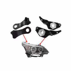 4x Car Front Headlight Headlamp Plastic Bracket Repair Kit Auto Headlight Bracket Clip Car Exterior for BMW 5 Series E60