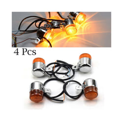 SIGNAL LIGHT TURN 6V Amber Silver With Chrome Finish For HONDA CHALY DAX CF50 CF70 For CT70 ST50 ST70 ST90 Z50