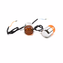 SIGNAL LIGHT TURN 6V Amber Silver With Chrome Finish For HONDA CHALY DAX CF50 CF70 For CT70 ST50 ST70 ST90 Z50