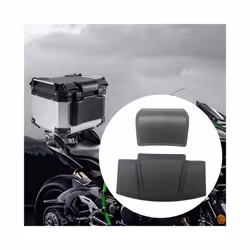 Motorcycle Passenger Backrest Pad Black Easy Installation Saddlebag Trunk Backrest Durable Storage Box Back Cushion Back