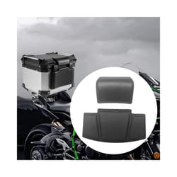 Motorcycle Passenger Backrest Pad Black Easy Installation Saddlebag Trunk Backrest Durable Storage Box Back Cushion Back