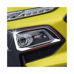 For Hyundai Kona Encino Kauai SUV 2017 2018 2019 2020 Chrome Car Front Fog Light Lamp Cover Trim Foglight Bezel Trim Accessories