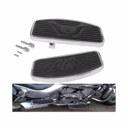 Motorcycle Universal Front Wide Foot Rider Driver Foot Rest Floorboards For Honda Shadow VTX KAWASAKI Vulcan Yamaha Dragstar