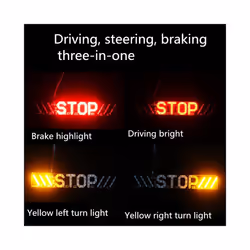 Motorcycle LED Flashing Brake Flashing Light Turn Signal Driving Tail Light Stop Signal Tail Light Directional Accessories