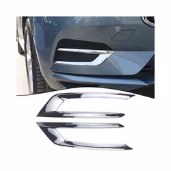 1 Pair ABS Plastic Car Fog Lamp Frame Decoration For Volvo XC60 2018-2023 Chrome Front Fog Light Lamp Cover Trim Car Accessor ...