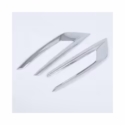 1 Pair ABS Plastic Car Fog Lamp Frame Decoration For Volvo XC60 2018-2023 Chrome Front Fog Light Lamp Cover Trim Car Accessories