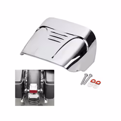 Chrome Tail Light Visor Cover for Harley Dyna Softail FXD FLHT FLST FXR FLTR 883