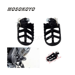 2x Black Footpeg Motorcycle Wide Wing Foot Pegs Foot Rests Non-slip Pedal for Harley Pan America RA1250 RA1250S Accessories