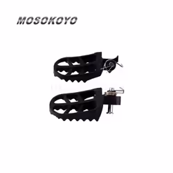 2x Black Footpeg Motorcycle Wide Wing Foot Pegs Foot Rests Non-slip Pedal for Harley Pan America RA1250 RA1250S Accessories