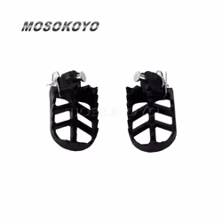 2x Black Footpeg Motorcycle Wide Wing Foot Pegs Foot Rests Non-slip Pedal for Harley Pan America RA1250 RA1250S Accessories