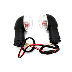 1 Pair Motorcycle Turn Signal Light Indicator Lamp For YAMAHA YZF R1 R6 R125 R25 R3 FZ-6N XJ6 MT07 MT09 YBR125 YS250 - clear color