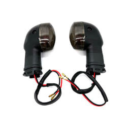 1 Pair Motorcycle Turn Signal Light Indicator Lamp For YAMAHA YZF R1 R6 R125 R25 R3 FZ-6N XJ6 MT07 MT09 YBR125 YS250 - smoke color