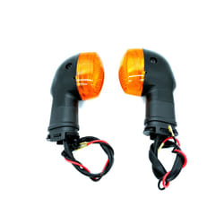 1 Pair Motorcycle Turn Signal Light Indicator Lamp For YAMAHA YZF R1 R6 R125 R25 R3 FZ-6N XJ6 MT07 MT09 YBR125 YS250 - amber color