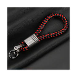 For Honda Rebel 300 500 CMX CMX300 CMX500 2017-2022 Accessories Custom LOGO Motorcycle Braided Rope Keyring Metal Keychain - Black Red