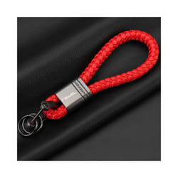 For Honda Rebel 300 500 CMX CMX300 CMX500 2017-2022 Accessories Custom LOGO Motorcycle Braided Rope Keyring Metal Keychain - Red