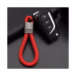 For Honda Rebel 300 500 CMX CMX300 CMX500 2017-2022 Accessories Custom LOGO Motorcycle Braided Rope Keyring Metal Keychain - Red